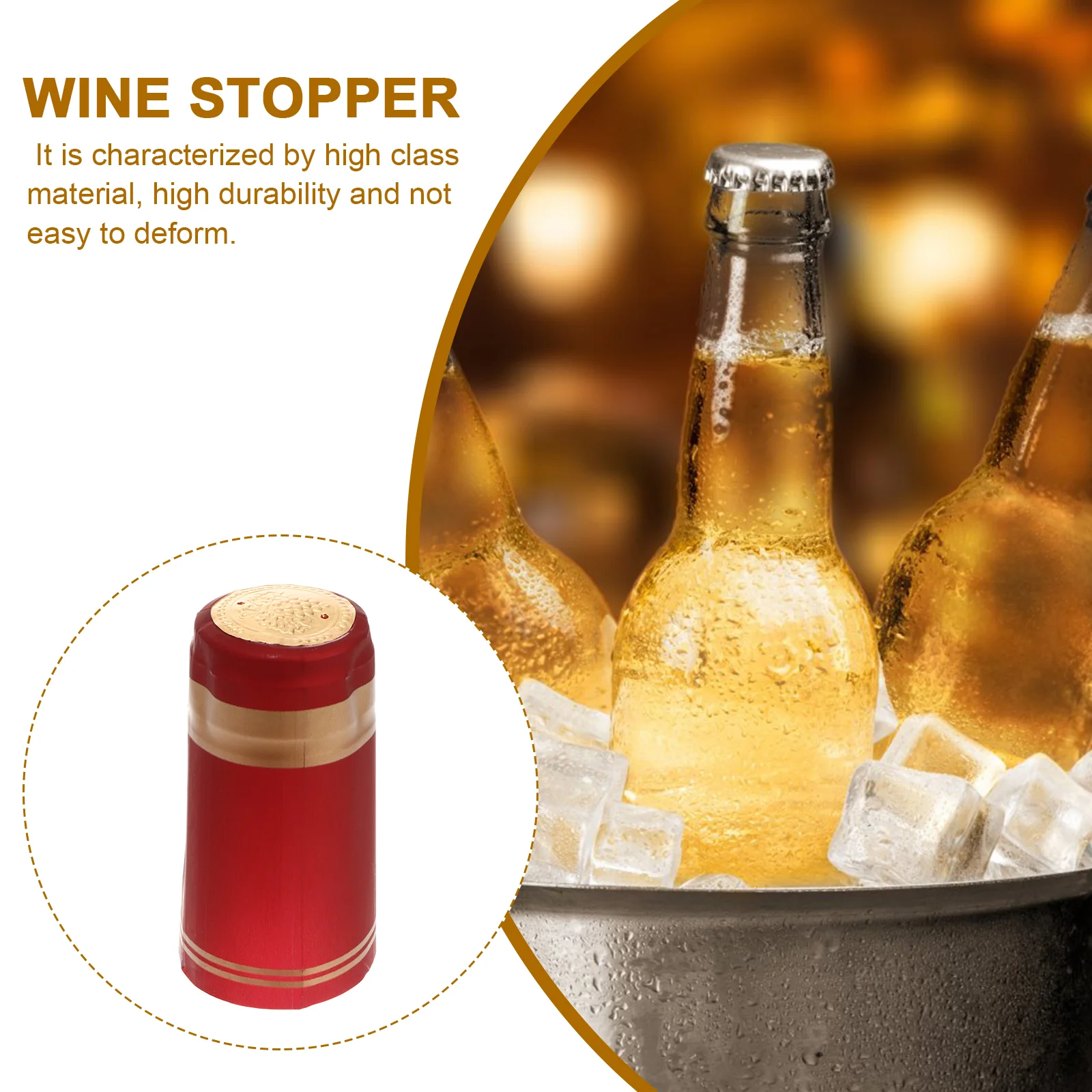 100 Pcs Bottle Preservation Capsules Heat Shrink Rum Film Seal Cover Homebrew Decoration