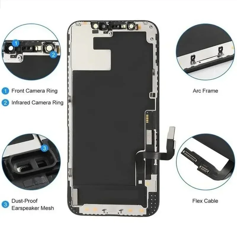 Новый OLED-экран для iPhone X XR XS MAX 11 12 PRO ЖК-дисплей 7 8 Plus сенсорный экран с поддержкой 3D