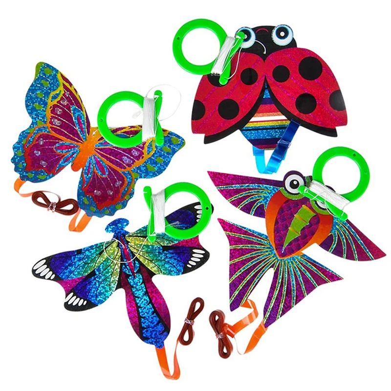 

Portable Children Outdoor Parent-child Interactive Toy Cartoon Airplane Butterfly Dragonfly Insect Mini Kite