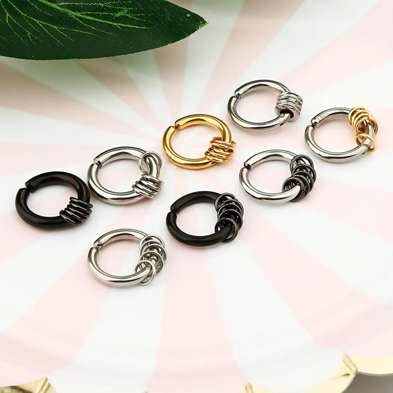 1pc Men Non Hole Clip Earrings Punk Popular Brincos Stealth Hook without Piercing Fashion Jewelry For Women Unisex - купить по