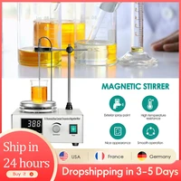 eu stock magnetic stirrer hot plate lab equipment heating stirrer digital display magnetic mixer with stir bar 1l liquid stirrer