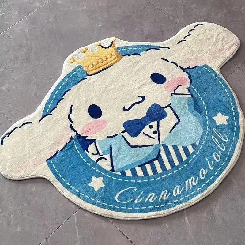 

Коврик Sanrio в стиле аниме Cinnamoroll, мультяшный милый мимелоди, креативный плюшевый Нескользящий Впитывающий напольный коврик, милый подарок на день рождения