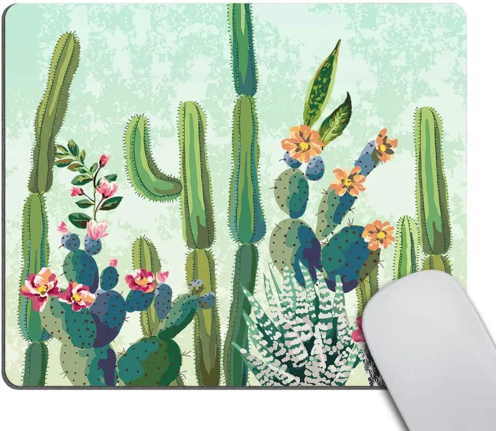 

Mouse pad Cute Succulents Cactus Non-Slip Rubber Gaming Mousepad Rectangle Mouse Pads for Computers Laptop Home Office