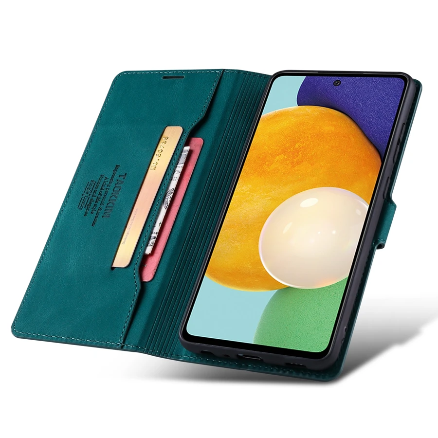Wallet Skin Feel Leather Case For Samsung Galaxy A12 A13 A22 A32 A41 A50 A51 A52 A53 A70 A71 A72 S22 Ultra S21 Plus S20 FE S10
