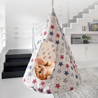 cat hanging hammock soft breathable pet cage houses for cats small dogs rabbits bed sleeping supplies dropshipping