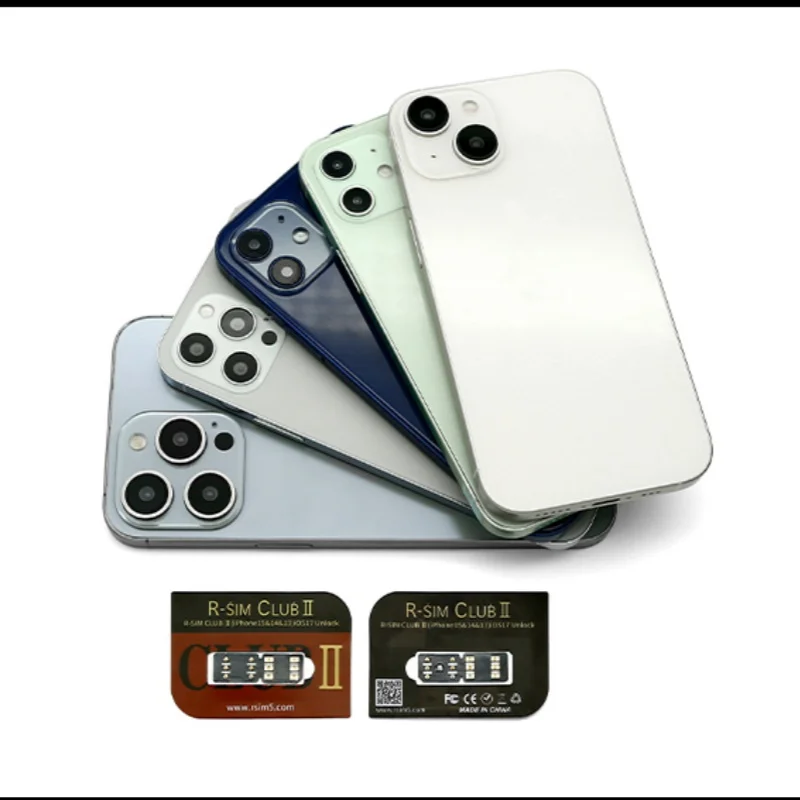 Новейший двухчиповый процессор R-SIM CLUB 2 RSIM eSim TMSI iPCC ICCID для iPhone SE 13 14 15 PRO MAX серии
