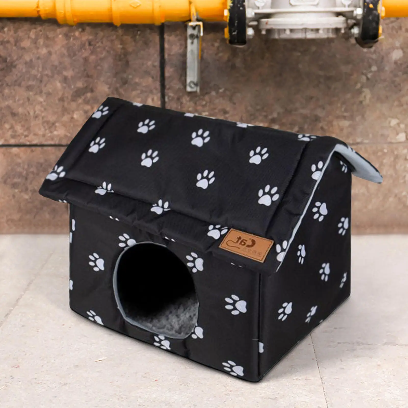 

Outdoor Cat House 2 Sizes Waterproof Insulated Indoor Kitty Shelter Safe Washable Protection Comfort Warmest Care Tool-free Semi
