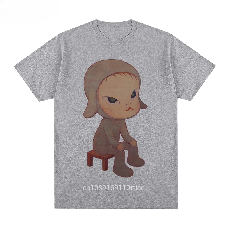 Футболка Yoshitomo мужская хлопковая без сна с мультяшным рисунком ночного сиденья