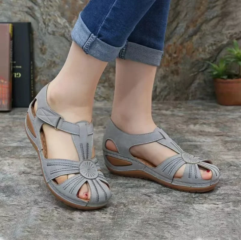 

Женские летние туфли на каблуке, женская обувь для женщин, пляжная обувь в римском стиле, женская обувь, женские сандалии, новинка 2023