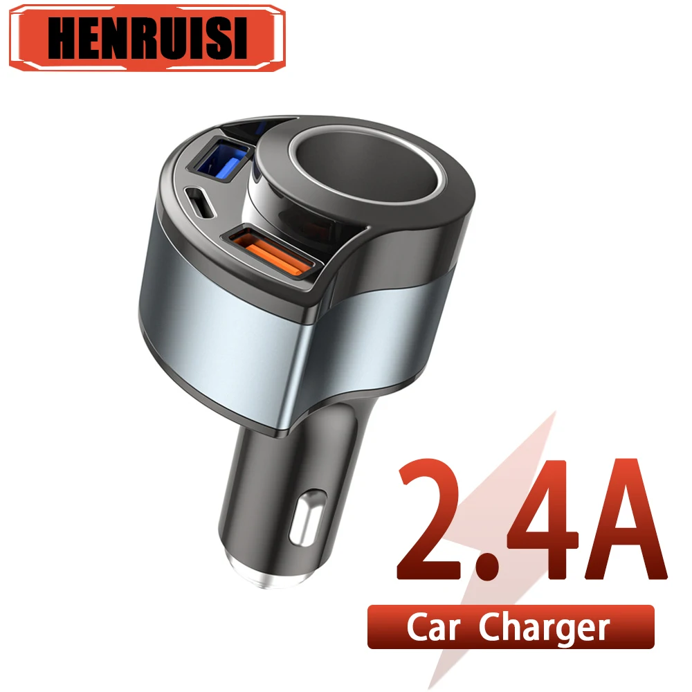 

Автомобильное зарядное устройство 3,0 А, быстрая зарядка QC PD USB C, автомобильное зарядное устройство для телефона, адаптер для iPhone 14 13 12 Xiaomi Huawei Samsung