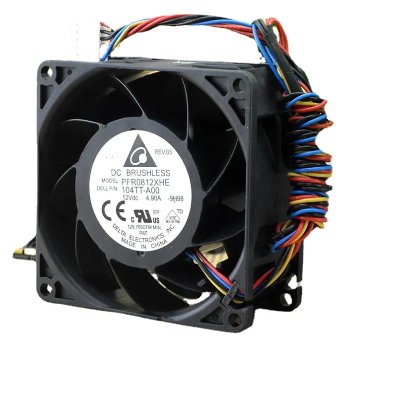 Новый оригинальный супермощный вентилятор для автомобиля Delta PFR0812XHE 8038 8 см 4.9A