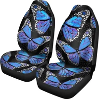 airbag compatible large blue butterflies black car seat covers nature insects gardening butterfly 2 seat covers side