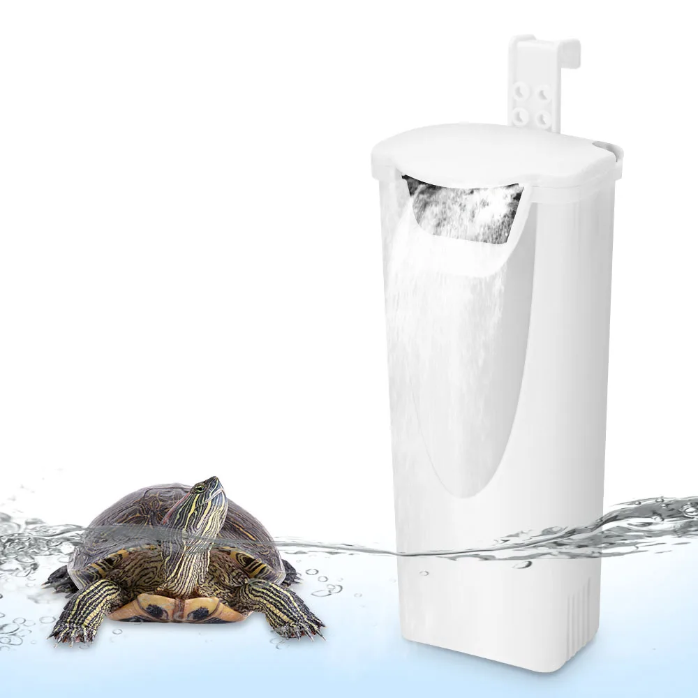 

Turtle Tank Filter 3W Waterfall Aquarium Filter Pump Turtle Fish Tank Low Water Level Filter Oxygen Pump Turtle Reptile Supply