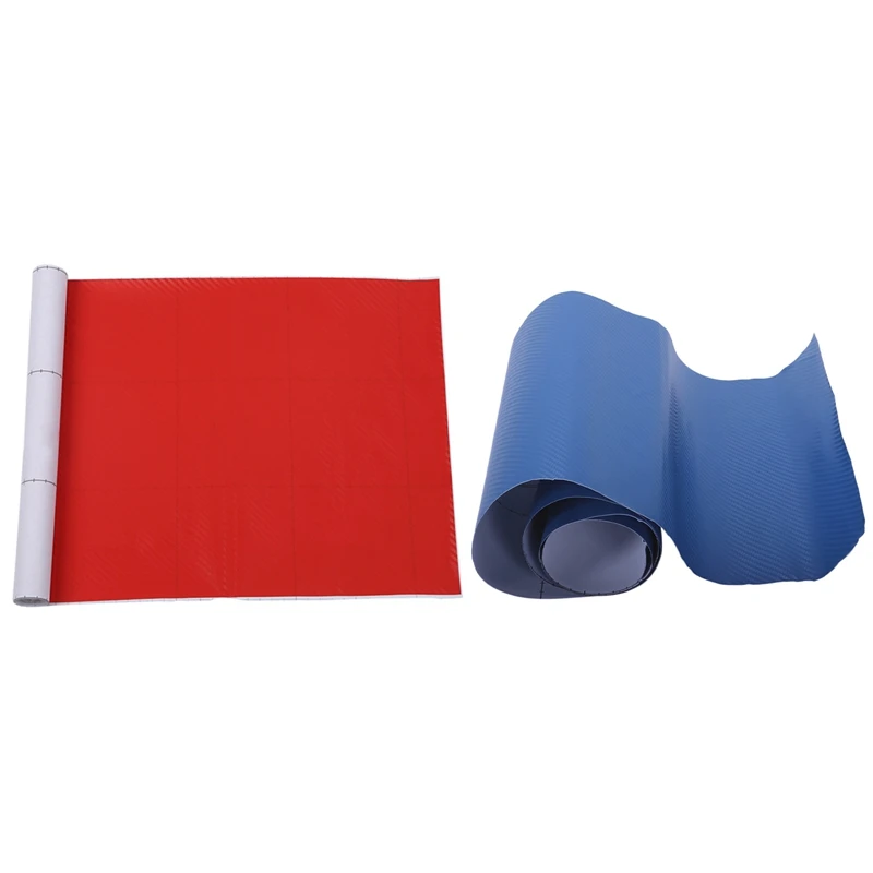 

2 шт., автомобильные наклейки из углеродного волокна, 30 х127