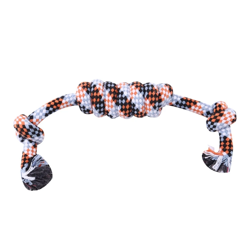 

Жесткая прочная хлопковая веревка для собак и щенков, жевательная игрушка, товары для домашних животных, случайный цвет