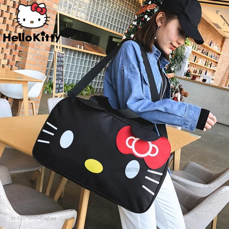 Дорожная сумка на плечо Hello Kitty портативные сумки для хранения большой