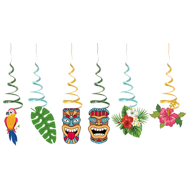 

Гавайский дневной попугай, спиральные подвески, тропические Гавайские цветы, черепаха, листья, подвесные украшения, счастливый Алоха, луу, искусственные украшения