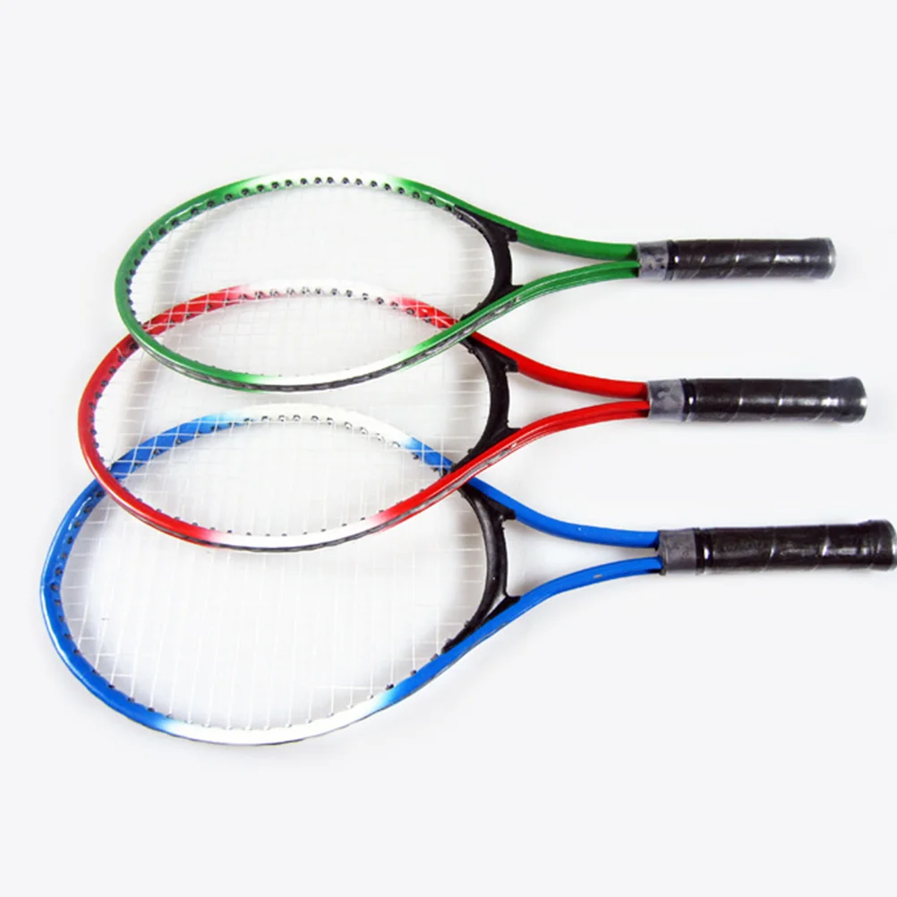 

Детская Теннисная ракетка, интересные спортивные игрушки для помещений и улицы, креативная игрушка для упражнений для мальчиков и девочек (случайный цвет), 1 комплект