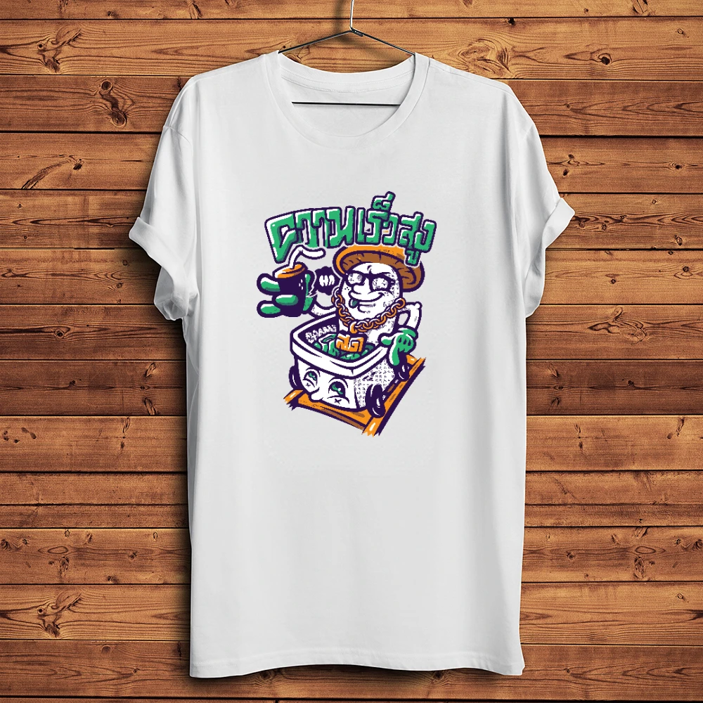 

Футболка мужская с забавным принтом, 100% хлопок, короткий рукав, круглый вырез, уличная одежда больших размеров, однотонная летняя одежда