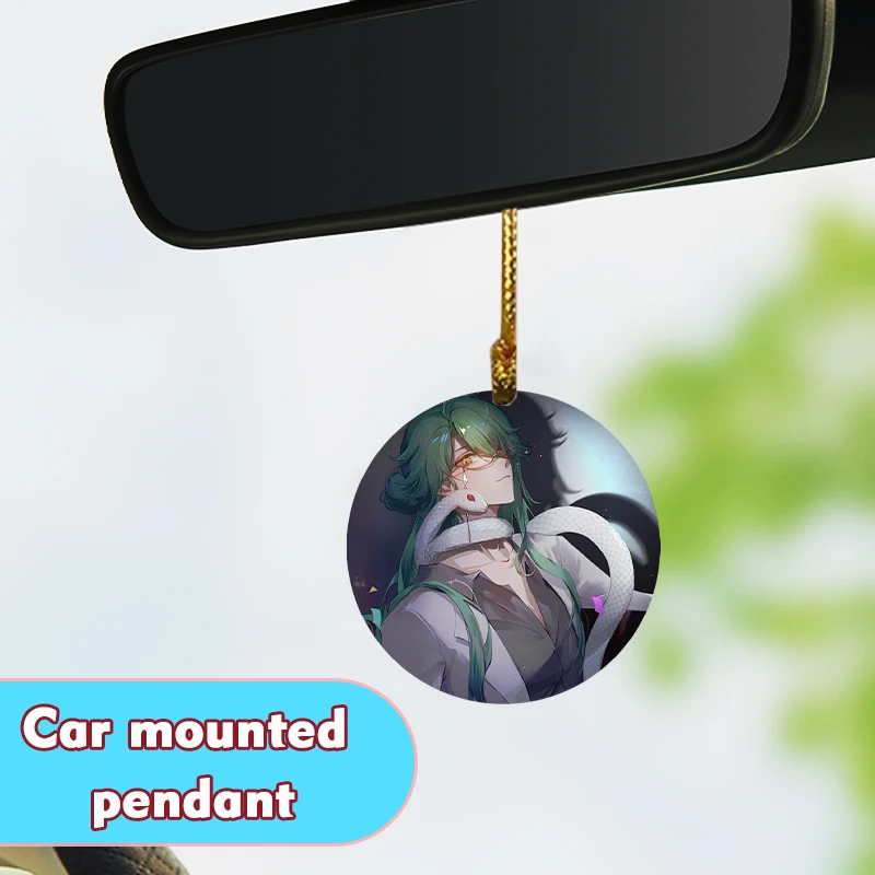 Аниме прилегающий baizhu милый автомобильный кулон акрил для дома комнаты