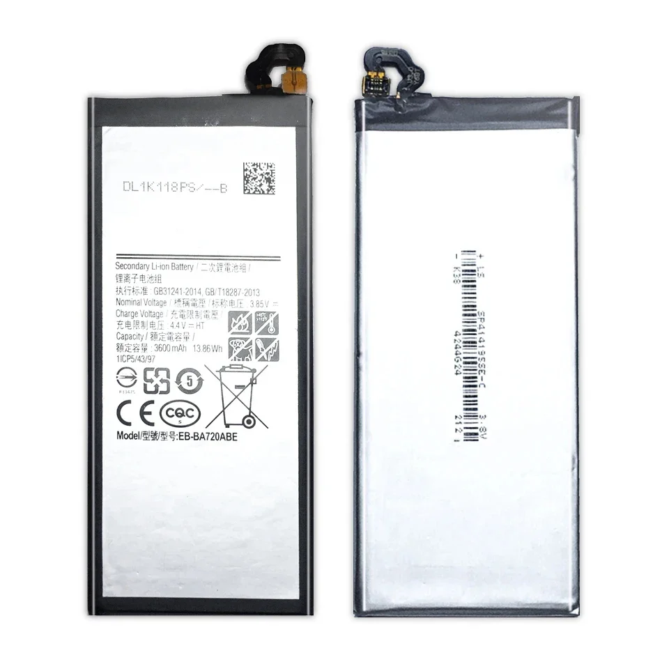 Аккумулятор EB-BA720ABE для Samsung Galaxy A7 2017/SM-A720 A720F A720S Для J7 Pro SM-J730F/J7 2017
