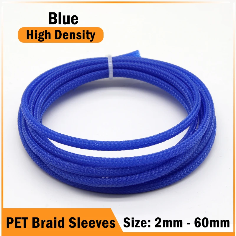 

Синяя оплетка для кабелей PET 2-60 мм