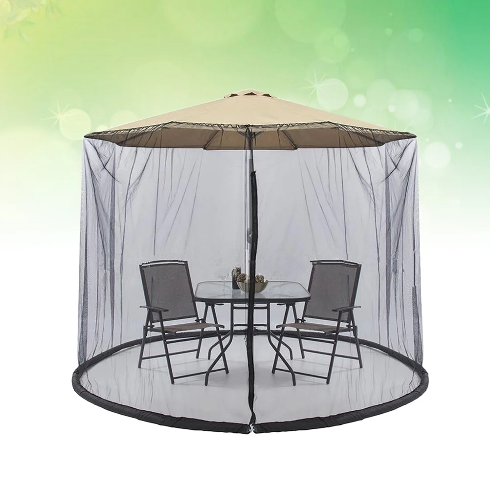 

Umbrella Net Patio Screen Cover Outdoor Netting Garden Canopy Mesh Table Mosquito Portable Umbrellas Gazebo Parasols Midge Deck