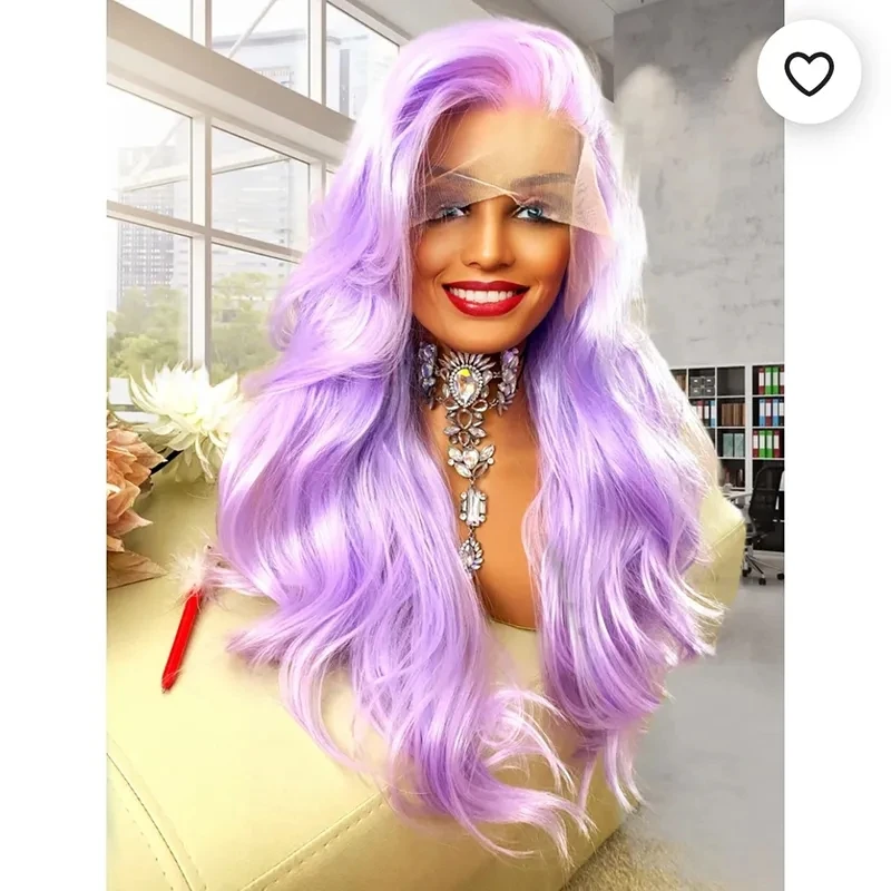 Женский парик из синтетических волос с длинными волнистыми волосами