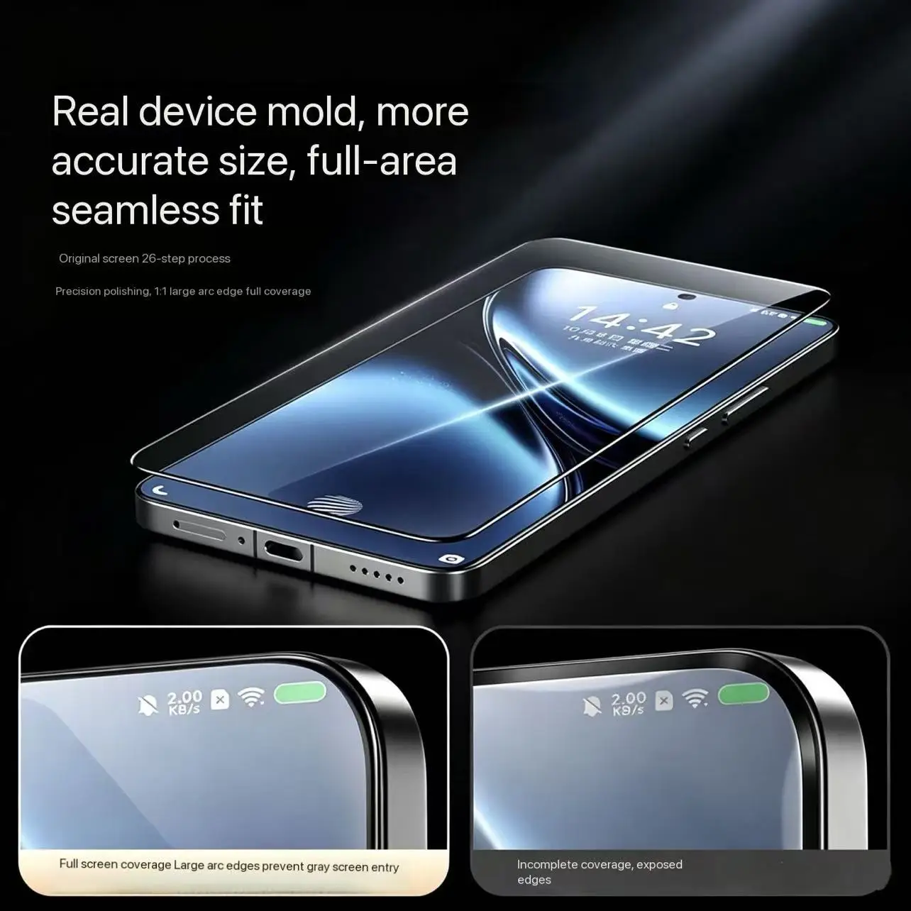 Фото Олеофобное защитное стекло для экрана OnePlus 13T 15T Ace 5 6 Pro HD, закаленное стекло с 3D-покрытием без пыли №3
