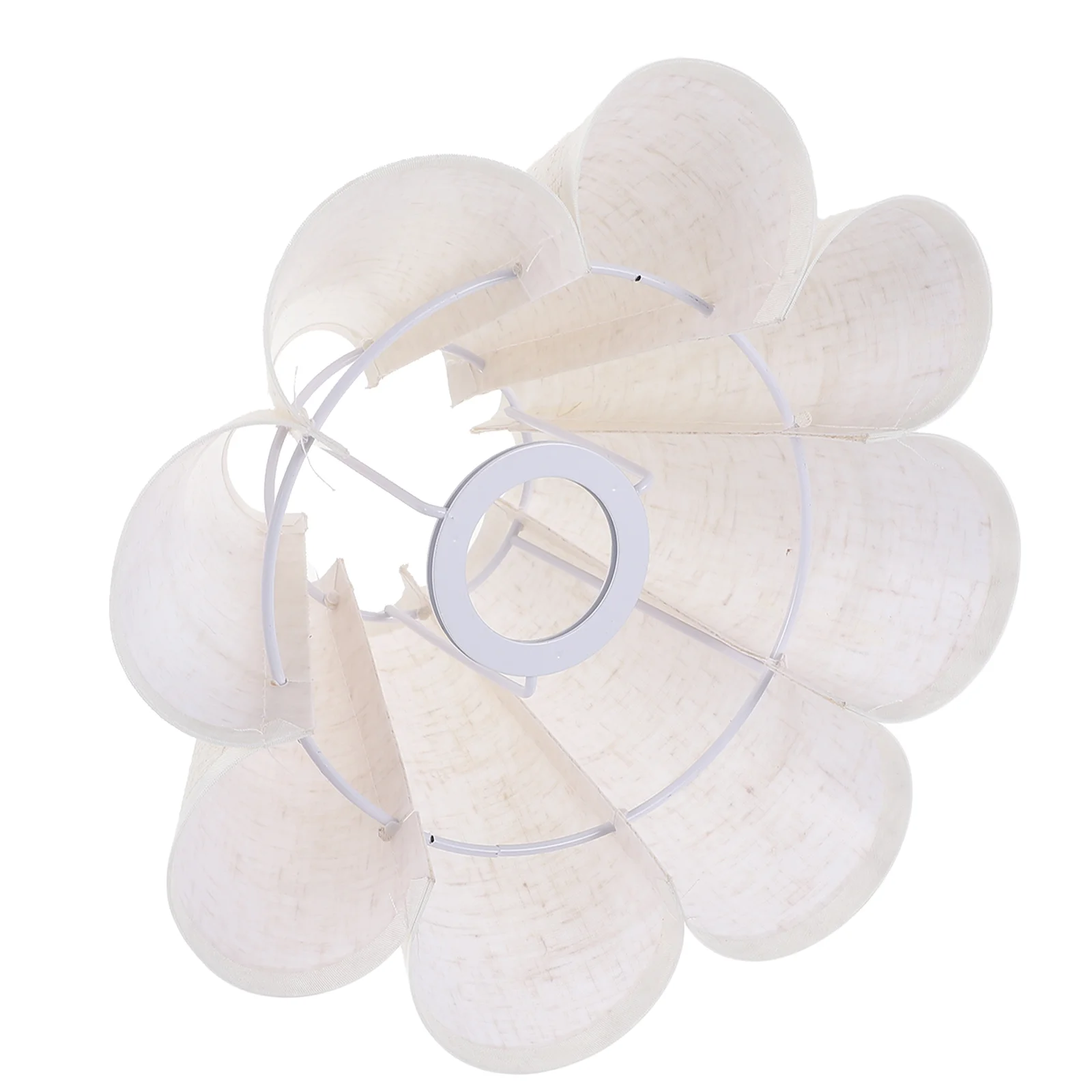 

Country Home Decor Petal Table Lamp Shade Cloth Lampshade Ceiling Light Accessory Durable Cover Fabric Household Abjura