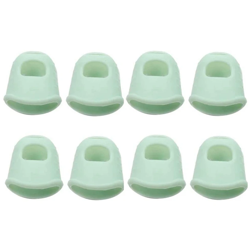 

8Pcs Guitar Kalimba Finger Protectors, Soft Finger Protector Tip Thumb Picks For Beginners Kids Adult