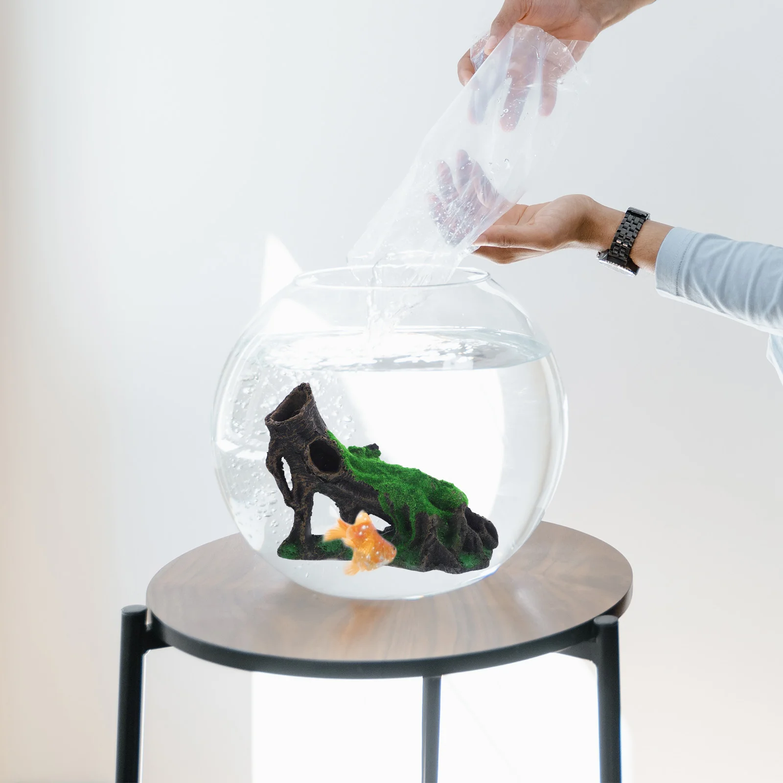 Ветка ландшафтного дизайна украшения настольный аквариум небольшой компактное