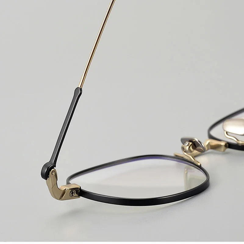 Новинка 2024 квадратная Ультралегкая оправа Anne Et Valenti из чистого титана модная