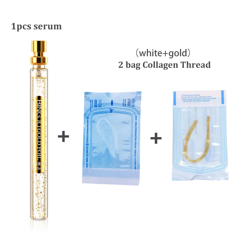 

Face Lift Collagen Protein Thread Set Face Filler Absorbable Thread Firming Silk Fibroin Line Carving Anti-aging Face Essence