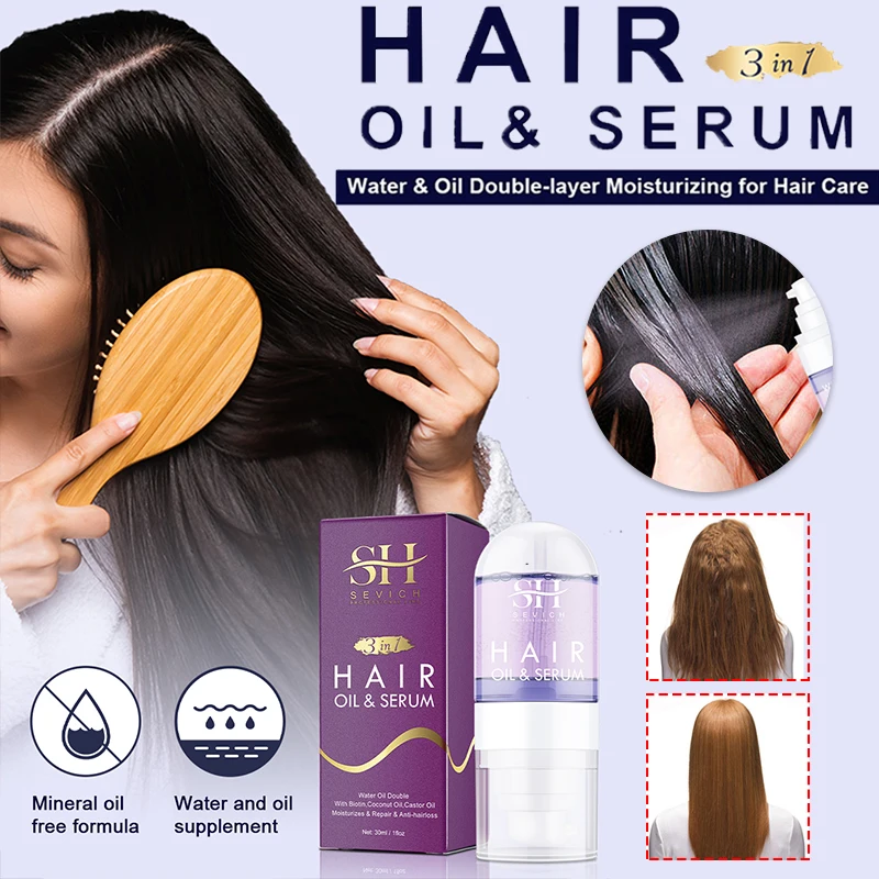 Кокосовое масло Fix Frizzy Hair 30 мл восстанавливающая биотиновая Сыворотка для сухих