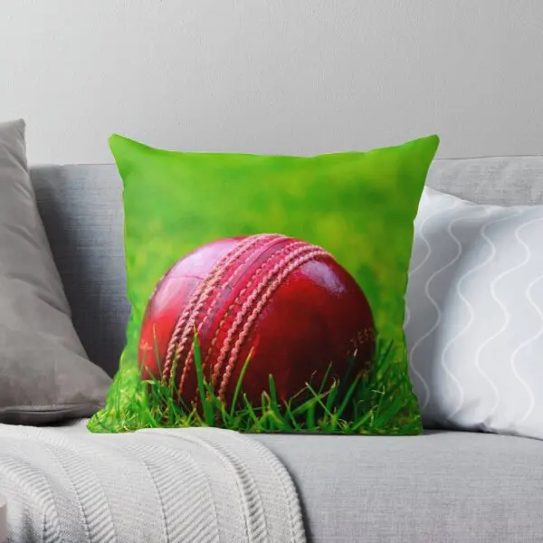 

Cricket Ball Sports Red Printing Throw Pillow Cover Bed Wedding Comfort Soft Car Fashion Hotel Square Sofa Pillows not include
