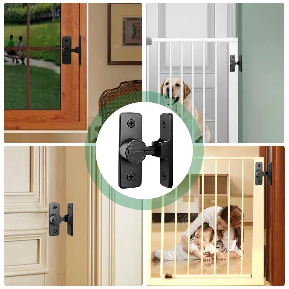 

Door Bolt Barn Door Lock Heavy Duty Sliding Barn Door Latch Lock 90 Degree Gate Latch Zinc Alloy Toggle Latch Door Hardware