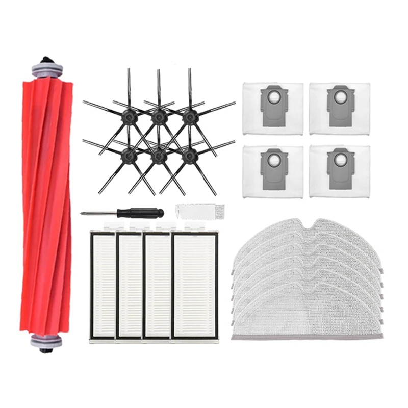 

For Roborock Q7 Max Dust Bag Filter Parts Xiaomi Q7 Max+/ T8 Main Side Brush Mop Cloth Robot Vacuum Cleaner Accessories