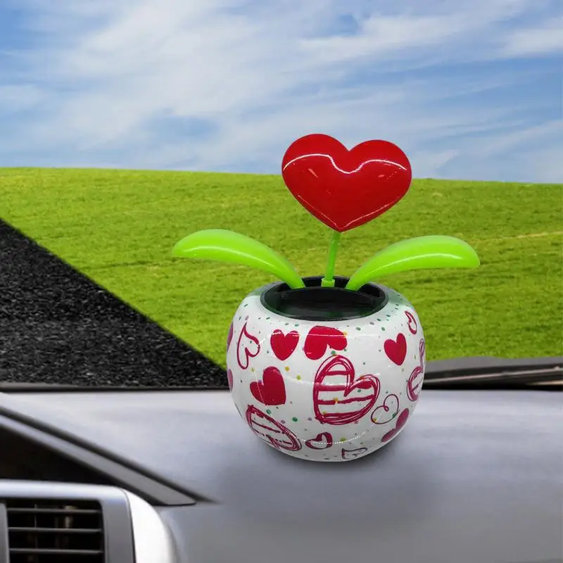 

Car Innovative Dancing Solar Flower Automobile Solar Power Flip Flap Flower Toys Automotive Solar Flower Ornament Accessories