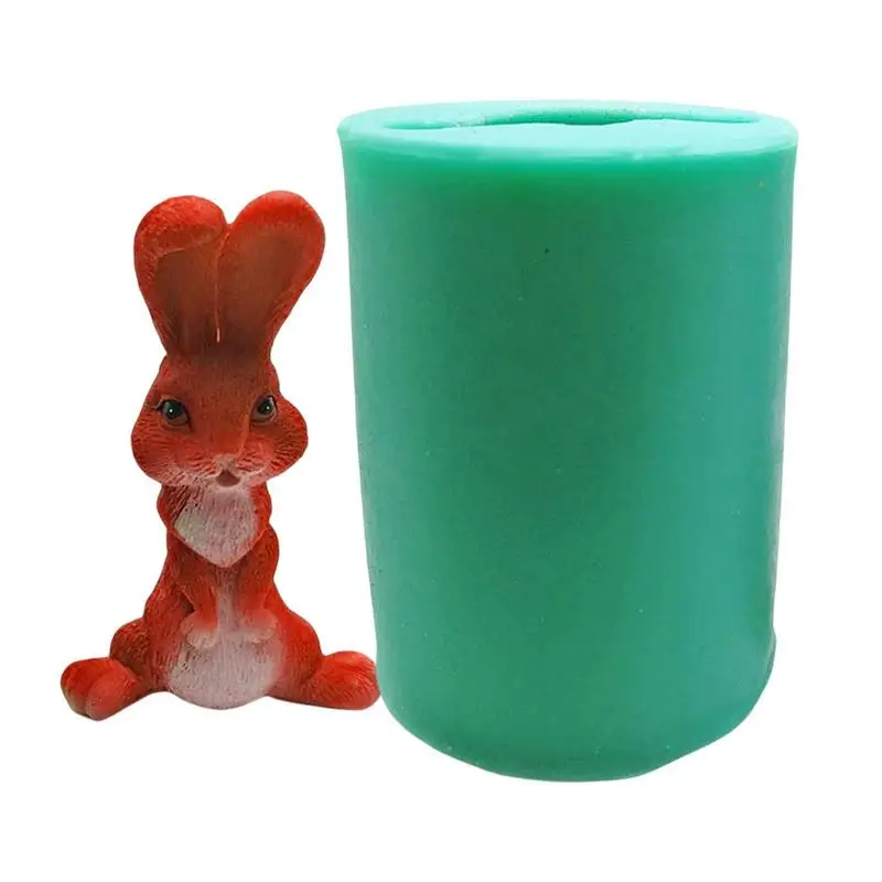 

Bunny Soap Mold Silicone Bunny Mold Long Ear Rabbit Candles Resin Mould Epoxy Resin Casting Molds DIY Aromatherapy Candles
