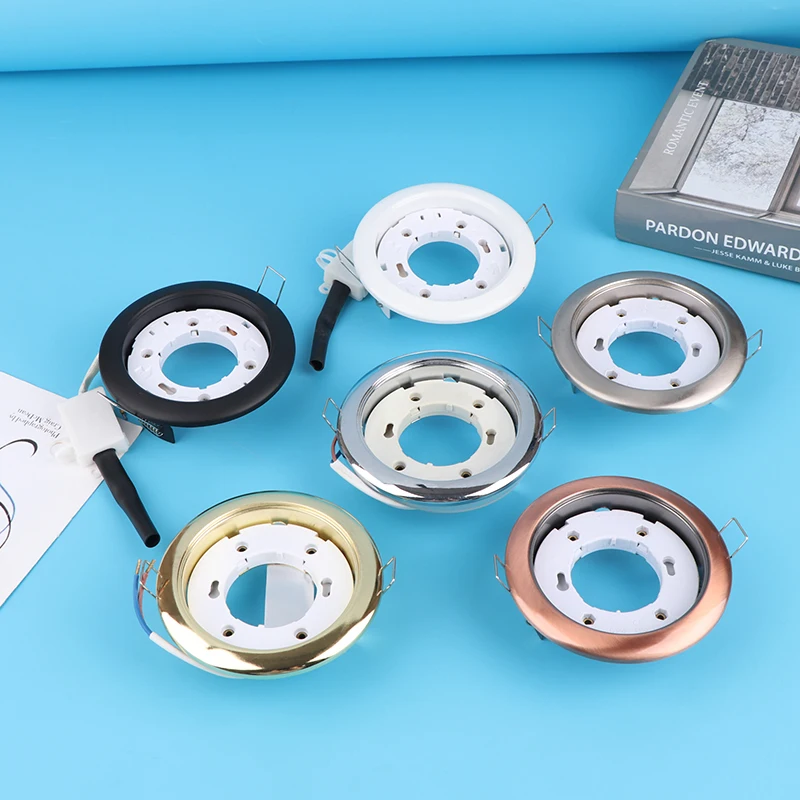 GX53 Light Base 250V 3A Круглый железный корпус Держатель лампы для внутреннего