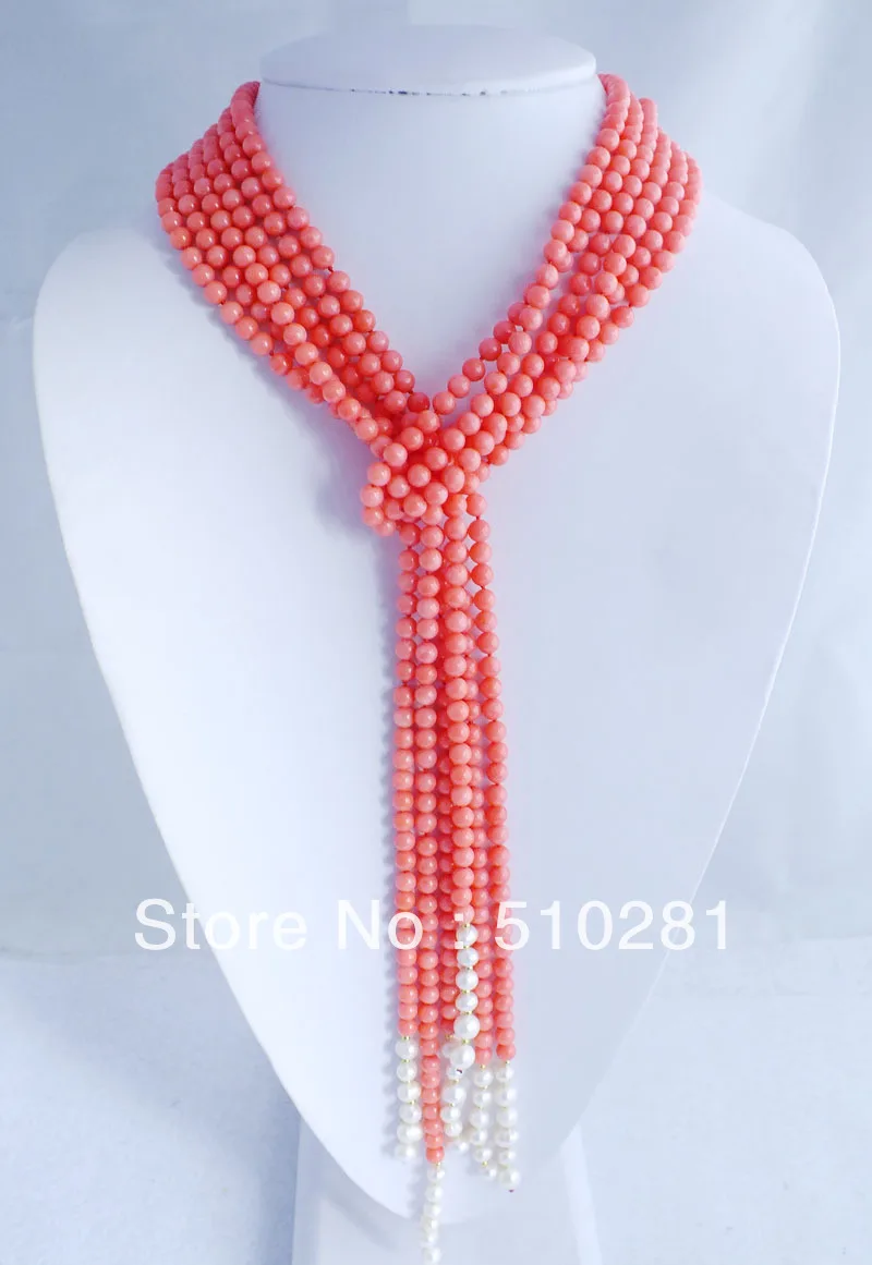 

Свадебное ожерелье с африканскими красными коралловыми бусинами