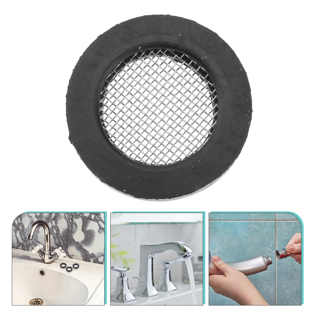 

Silicone Strainer Filter Gasket Hose Washer Sink Kitchen Bathroom Drainer Basket Trash Water Drain Net Steel Kit Gaskets Head