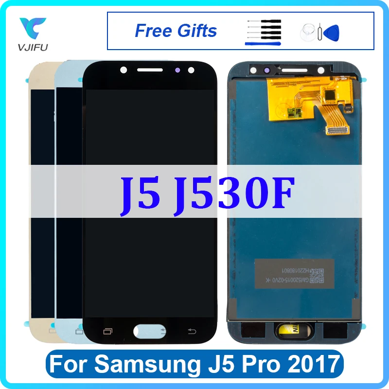 5,0 'ЖК-дисплей для Samsung Galaxy J5 2017 J530 дисплей сенсорный экран J530F SM-J530F дигитайзер в сборе Замена телефона ремонт протестирован