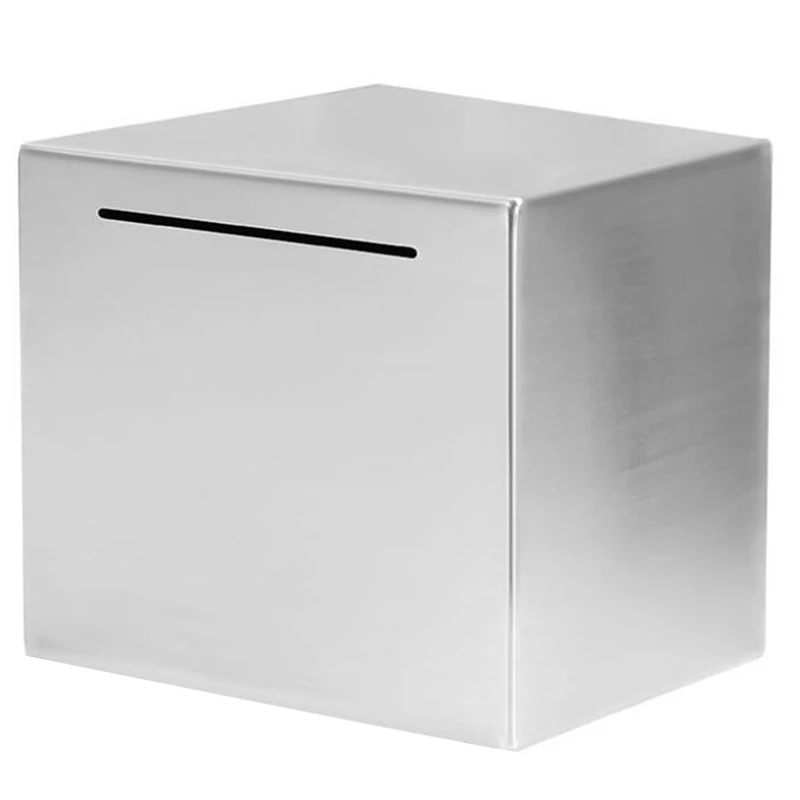 

Safe Piggy Bank Made of Stainless Steel,Safe Box Money Savings Bank for Kids,Can Only Save the Piggy Bank That Cannot Be Taken O