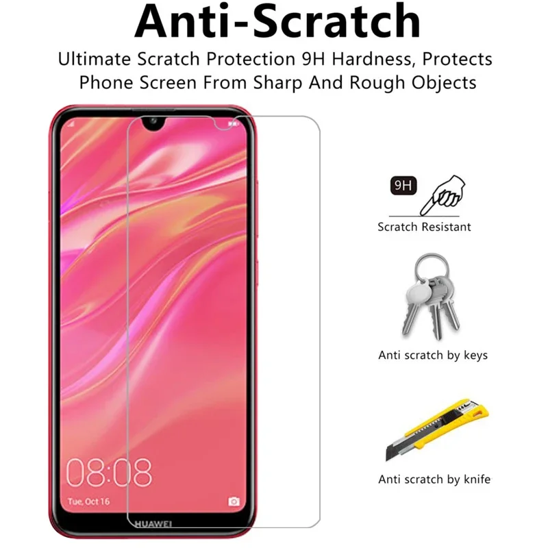 чехол для huawei y7 pro prime 2019 защитная пленка экрана закаленное стекло на y72019 y 7 7y coque