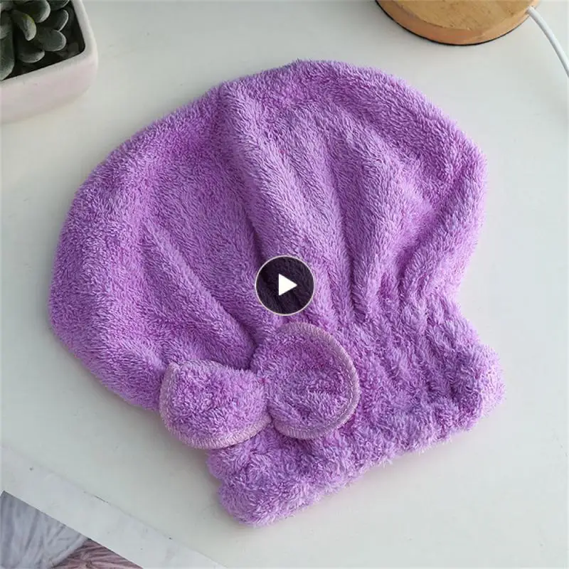 

Thickened Womens Shower Cap Household Super Absorbent Dry Hair Cap Quick-drying Hair Washing Cap Bathroom Supplies Head Towel