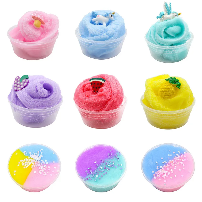 DIY слайм пушистый пластилин красочная Полимерная глина для моделирования