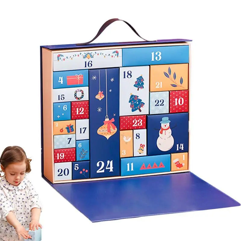 24 сетки пустая коробка для календаря с Advents 2024 заполняемая сюрпризов обратным