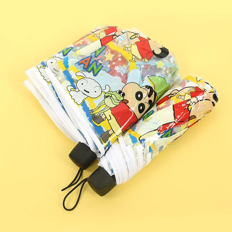 Новинка Аниме Crayon Shin-chan кавайная фигурка складной и фотозонт прозрачный зонт